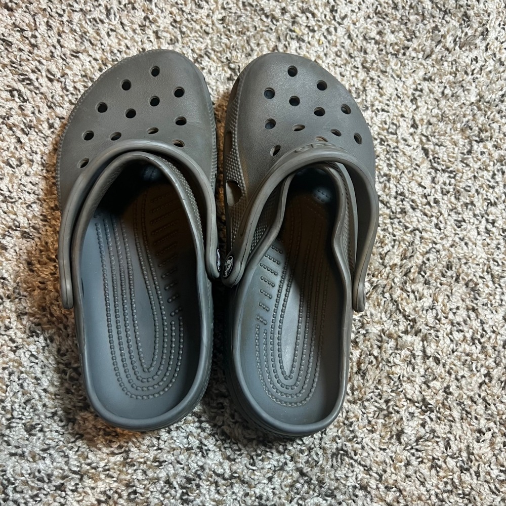 Crocs Classic Clogs Comfort Slip On Casual Shoes Gray Unisex Size‎ M8 W10